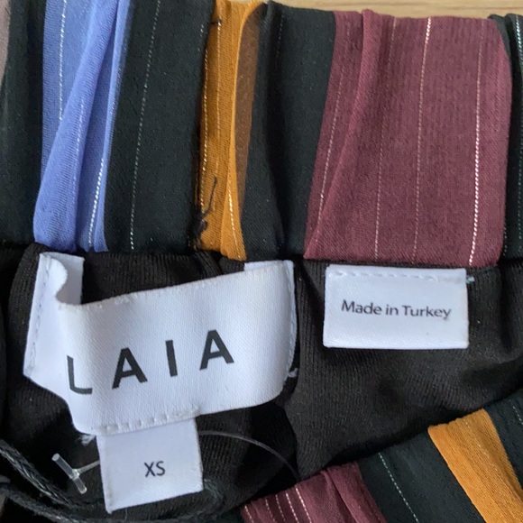 LAIA Anthropologie 🌈 rainbow striped midi skirt - Picture 3 of 3